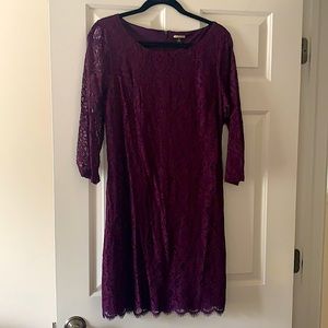 Purple cocktail dress